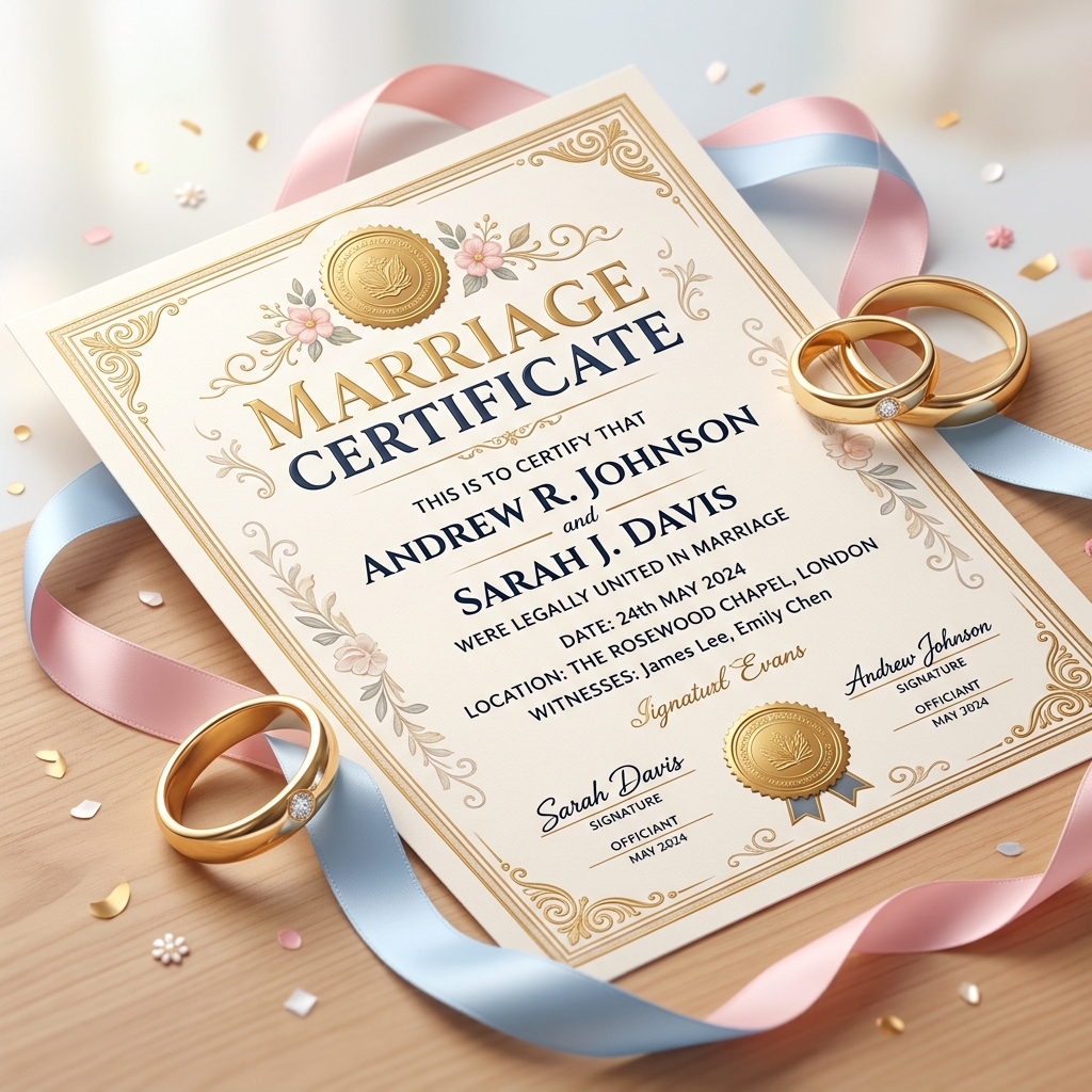 Marriage Certificate graphic